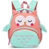 Domueay Bluesaly Zainetti per Bambini da Viaggio Zaino Bambino Satchel Scuola Asilo Mini Animali Zaino per Bambini Carino Primario Piccolo Asilo Nido PreSchool Ragazzi Ragazze (Gufo)