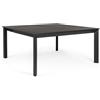 KONTE.DESIGN Tavolo allungabile KONNOR in alluminio antracite 160×110 cm - 160×160 cm