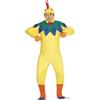 FIESTAS GUIRCA | Costume da Gallo Adulto (52-54/L) - Cappuccio, Collo e Tuta - Costumi da Animali per Halloween, Carnevale e Feste in Maschera - Ideale per Uomini - Giallo e Verde
