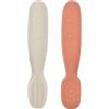 Béaba Set di 2 Cucchiai in Silicone - Terracotta/Grigio