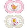 Mam Ciuccio Original in Silicone Confezione Doppia 16m+ - Rosa