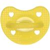 Chicco Gommotto Luxe, Ciuccio in Silicone per Neonati 2-6 Mesi con Finitura SoftSense - Giallo