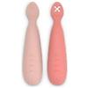 Suavinex Essence Set 2pz Cucchiai Pre-Svezzamento in Silicone 6m+ - Rosa Nude