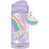 Seven Tri-Coastal Dreampop Borraccia Termica 300 ml con Cannuccia - Arcobaleno