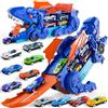Ci Vetch Giocattoli per camion per bambini di 3 4 5 6 anni, giocattoli auto pista set dinosauro camion trasportatore con 10 giocattoli auto pressofuso, si trasforma in Dino, set di auto per bambini ragazzi