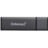 Intenso Alu Line - Chiavetta USB 2.0 da 64 GB - Memoria USB portatile, Antracite