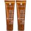Bios Line SpA NATURE'S iSolari Crema-gel viso Solare Antirughe SPF50 Set da 2 2x50 ml Crema solare