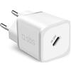 SBS Alimentatore Slim USB-C 20W, Tecnologia GaN, Power Delivery (PD), Ricarica Rapida, Super Compatto, Caricatore per iPhone, iPad, Airpods, Samsung, Pixel, Tablet, Smartphone, Bianco