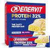 Enervit, Protein Bar 32% Lemon Cake, Barrette Proteiche, 15g di Proteine, con Vitamina D e B6, Gusto Lemon Cake, Per il Recupero dopo lo Sport, Senza Glutine, 12 Barrette da 48g