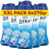 Lenor Profumatore Bucato Perle Profumate Lavatrice,Oro e Fiori Di Vaniglia, Maxi Formato 6 x 270g, Intensificatore Di Profumo