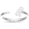 ALFIERI & ST. JOHN Anello sirio in oro bianco e diamanti 0,12 ct