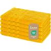 Lavea® 5 Asciugamani Ospite 30x50 cm in Spugna di Cotone 100% Morbidi e Assorbenti, per Casa Hotel Spa - Ideali anche come Asciugamano Viso e Bidet - Giallo colza