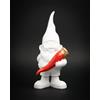 Blogo design gnomo bianco in poliresina h.29 cm - Lucky whithe