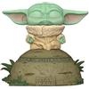 Funko 58390 POP Deluxe: Mandalorian- The Child Using the Force, Multicolore