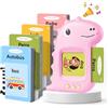VISATOR Talking Flash Cards Schede Flash Cards Parlanti Flash Cards Flash Cards Bambini Giocattoli Educativi per Bambini 2 3 4 5 6 Anni Autismo Giochi Regali di Compleanno Giochi Montessori(Rosa Spagnolo)