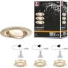 Paulmann 92408 Faretto da incasso LED Nova Plus IP65 rotondo 93 mm 30° GU10 3x6W 3x460lm 230V dimmerabile 2700K oro opaco