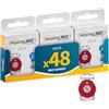 Hearing360 Hearing 360 Filtri Paracerume HF4 Compatibili con gli Apparecchi Acustici Signia (Rosso, 3 confezioni (48 filtri))