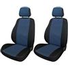 Cora manufacturing Coprisedili anteriori Fast&Smart tg. grande tess. misto cotone avio/nero