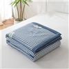 Chickwin Stile Semplice Copriletto Trapuntato, Copriletti Trapuntati Microfibra Copriletti Traspirante Morbido Confortevole per Letto Singolo Matrimoniale King (180x220cm,Blu Scuro)