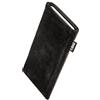 fitBAG Fusion Nero/Nero per Asus ROG Phone 6 Pro Custodia per cellulare pelle nappa e scamosciata con imbottitura in microfibra | Accessorio con funzione di pulizia | Made in Germany