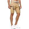 Indicode Uomini Jaramillo Cargo Shorts | Pantaloncini Cargo con 6 Tasche in 100% Cotone Tan M