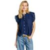 Pepe Jeans Diallo Camicia, Blu (Blu Oceano), S Donna