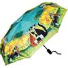 VON LILIENFELD® Ombrello Pieghevole Tascabile Rosina Wachtmeister: All Together Automatico Portatile Leggero Stabile Colorato Arte Gatto