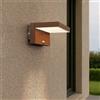 Applique LED Solare Minimal Corten con Sensore di Movimento Bianco Naturale 4.000K