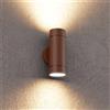 Applique Cilindrica Bidirezionale, IP65, GU10, Corten Corten