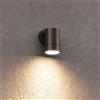 Applique Cilindrica Monodirezionale, IP65, GU10, Nero Nero