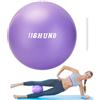 jjshund Palla da pilates da 25 cm, piccola palla per yoga, palestra, palestra, pilates, yoga, equilibrio, allenamento di base, stabilità, stretching, con cannuccia per gonfiaggio