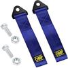 Exsbtay 2 Pezzi Cinghia di Traino Rosso, Exsbtay® Gancio Traino in Tessuto, Corda per Rimorchio in Nylon, per Paraurti Anteriore e Posteriore, Fune di Traino Universale Racing (Blu)