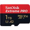 SANDISK - CARDS EXTREME PRO MICROSDXC 1TB+SD ADAPTER 200MB/S 140MB/S A2 C10 V fo
