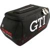 BRISA VW Collection - Volkswagen beauty-case da viaggio in Neoprene trousse trucchi, porta oggetti con manico, Golf GTI design (Esagono/Nero/Grande)