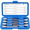 DAKCOS 3/8, 7 Set di chiavi esagonali lunghe, H3 H4 H5 H6 H7 H8 H10 | dadi in CR-V, bit in S2