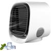 Generico Airabreeze Air Cooler, Mini Raffrescatore D'aria Con Luce Notturna A Led, Portatile Usb Ventilatore Da Scrivania Umidificatore E Filtro Dell'aria Integrati Per Ufficio E Casa (Bianco)