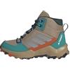 adidas Terrex AX4R Mid Hiking Shoes, Scarpe da Trekking Unisex-Bambini, Cardboard/Matte Silver/Pure Teal, 36 2/3 EU