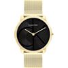 Calvin Klein Orologio Con Movimento Al Quarzo A Due Lancette da Donna Collezione CK ICONIC con Cinturino in Maglia Metallica in Acciaio Inossidabile di Colore Dorato - 25300016