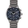 Calvin Klein Orologio Analogico Multifunzione al Quarzo da Uomo Collezione GAUGE con Cinturino in Acciaio Inossidabile Nero - 25200495, Blue