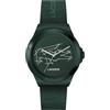 Lacoste Orologio con Movimento al Quarzo a Tre Lancette Per Uomo e Donna Collezione NEOCROC con Cinturino in Silicone Verde - 2011391