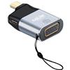 Cable Technologies Adattatore da USB C maschio a VGA 1080P@60Hz femmina + porta USB C femmina 65W PD 3.0 | Convertitore VGA in Alluminio compatibile con Thunderbolt 3/4, iPhone, Macbook, iPad, Samsung,ec