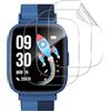GEEMEE 3 Pezzi per BIGGERFIVE Smartwatch Kinder 1,8 BW02 Pellicola Protettiva, Non Vetro temperato TPU Flessibile Copertura Completa Impermeabile e indossabile Protezione Schermo
