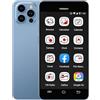 Hipipooo Mini Smartphone, Piccolo Telefono 4G Sbloccato, 2,95 Pollici, Doppia SIM, Batteria 1400mAh, Fotocamera da 2 MP+5 MP, Telefono per Bambini Android 9, Telefono di Backup 2 GB+16 GB（4G-Blu）