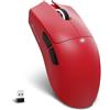 MAMBASNAKE X ATTACK SHARK X11SE Mouse da gioco wireless-Fino a 22000 DPI,sensore PixArt PAW3311,BT/2.4G/cablato,leggero 59g,clic da 2000W,accelerazione 40G,batteria a lunga durata,per Win/Mac-Rosso