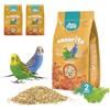 Best Friend Mangime Completo per Cocorite con Semi di Cicoria, Lattuga e Finocchio, Confezione da 2 pacchi. Mangime per gli uccelli con Ingredienti Naturali, Qualità 100% Made in Italy