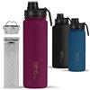 720°DGREE Borraccia termica 710ml "noLimit" + Infusore Frutta - Ermetica, adatta a bevande gassate - Tappo a vite - Ideale per bambini, scuola, ufficio, fitness e outdoor