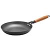 Lätt Home - Padella in Ghisa Antiadente 24 cm di Diametro - Adatta per Induzione, Vetroceramica, Gas, Forno, Griglia e Lavastoviglie - Manico Removibile in Legno di Acacia - Senza PFOA e PTFE