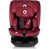LIONELO Bastiaan RWF Seggiolino Auto per Bambini 0-36 kg Rotante 360° ISOFIX I-Size l'Ultimo Standard Montaggio Avanti e Retro Protezione Laterale Regolatzione completa (BASTIAAN, Rosso)