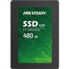 Hikvision SSD 480GB, 2.5" SSD Interno, 3D NAND SATA III 6GB/s, Fino a 560 MB/s, Scrittura 520MB/s, Adatta per Laptop e Computer Desktop, C100