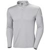 Helly Hansen Uomo Maglia Termica HH Tech Mezza Zip, M, Grigio Chiaro